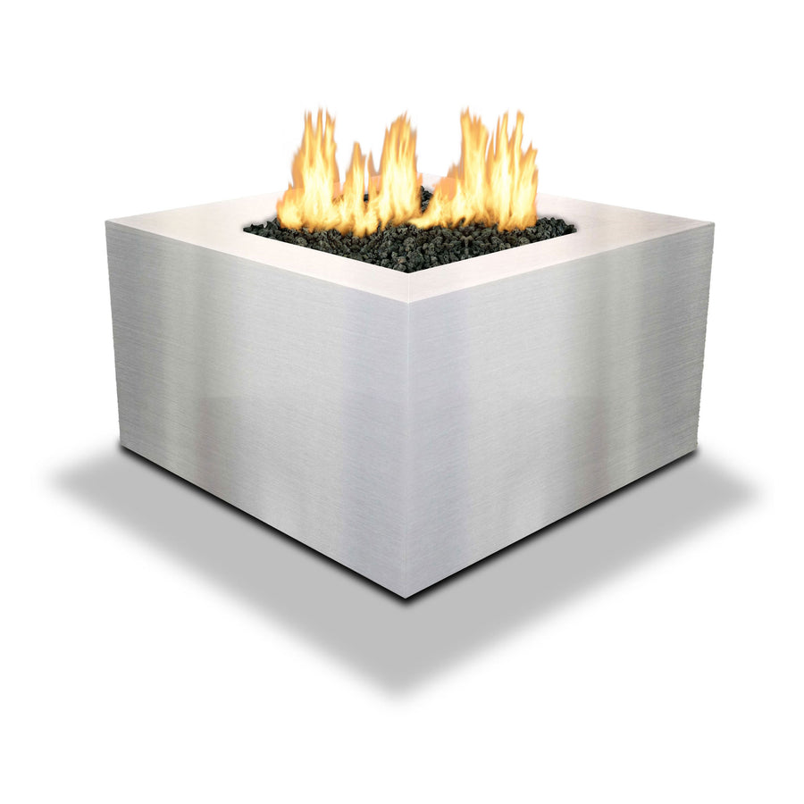Starfire Designs Metal Gravity 36" Square Stainless Steel Gas Fire Pit