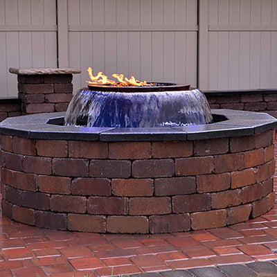 Evolution 360 Hammered Copper Fire and Water Insert by HPC Fire