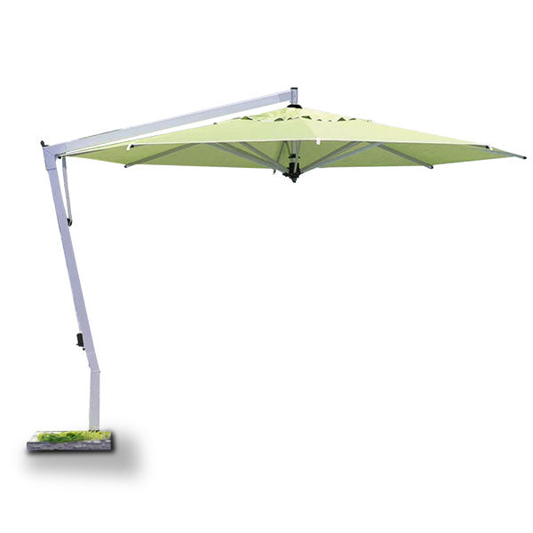FIM Umbrellas P20 13' Round Cantilever Umbrella with Silver Frame