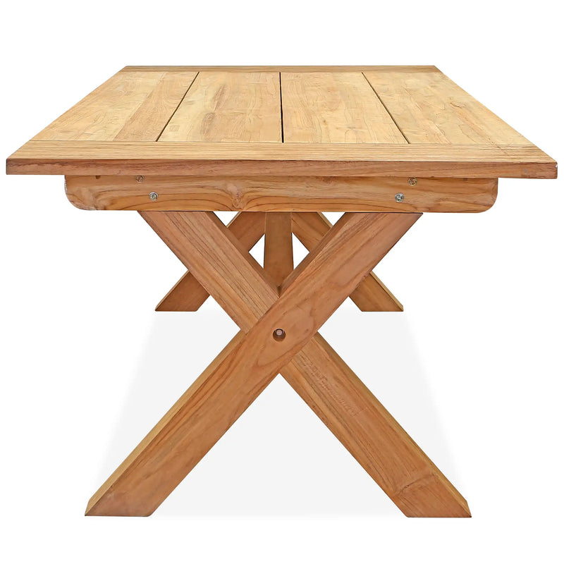 Fields 8 Seat Reclaimed Teak Outdoor Dining Table by Harmonia Living