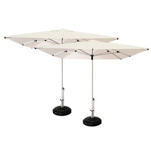 Quick Ship Square Libra Commercial Umbrella 8'2" by Shademaker - Bundle Deal