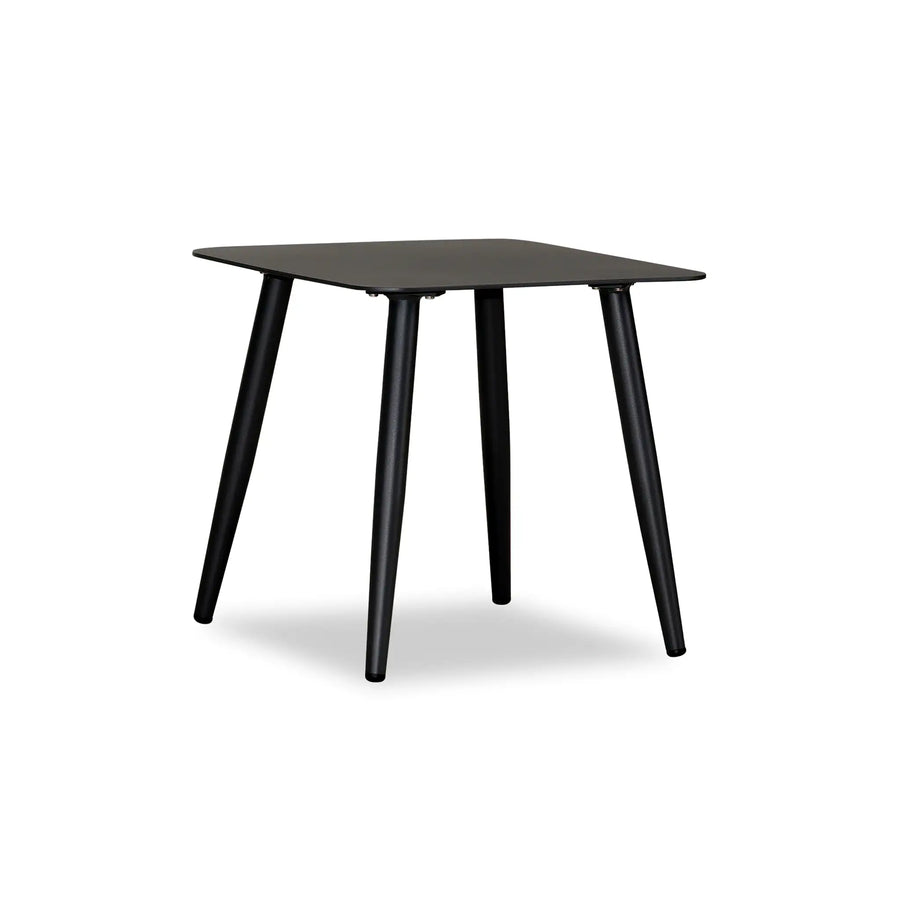 Olio Square End Table - Black by Harmonia Living