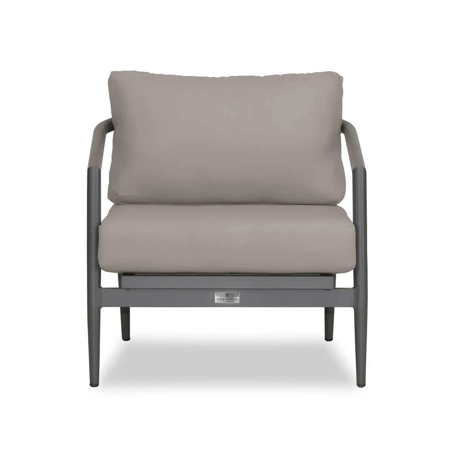 Olio 3 Piece Club Chair Set - Slate/Pebble Gray by Harmonia Living