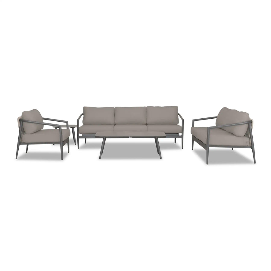 Olio 5 Piece Sofa Set - Slate/Pebble Gray by Harmonia Living