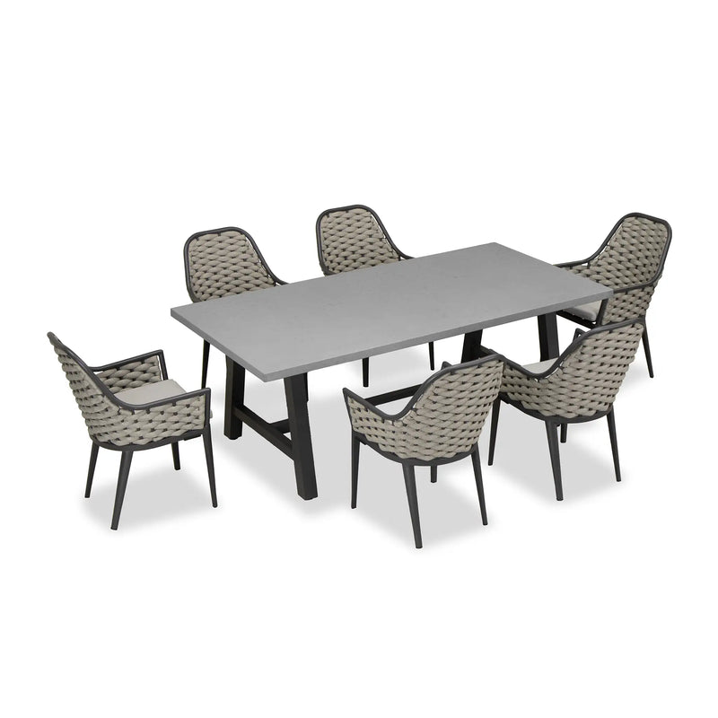 Parlor Commons 6 Seat Rectangular Dining Table by Harmonia Living