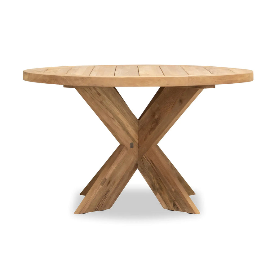 Roost 4 Seat Reclaimed Teak 51" Round Dining Table by Harmonia Living