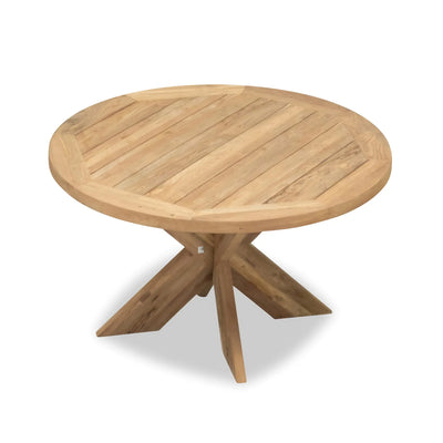 Roost 4 Seat Reclaimed Teak 51" Round Dining Table by Harmonia Living