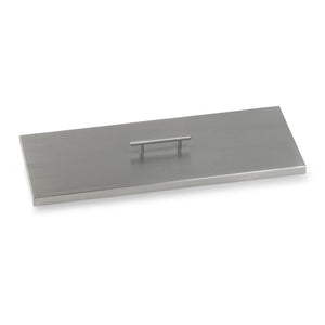 Rectangle Stainless Steel Burner Cover for 24" x 8" Drop-In Pan by American Fire Products