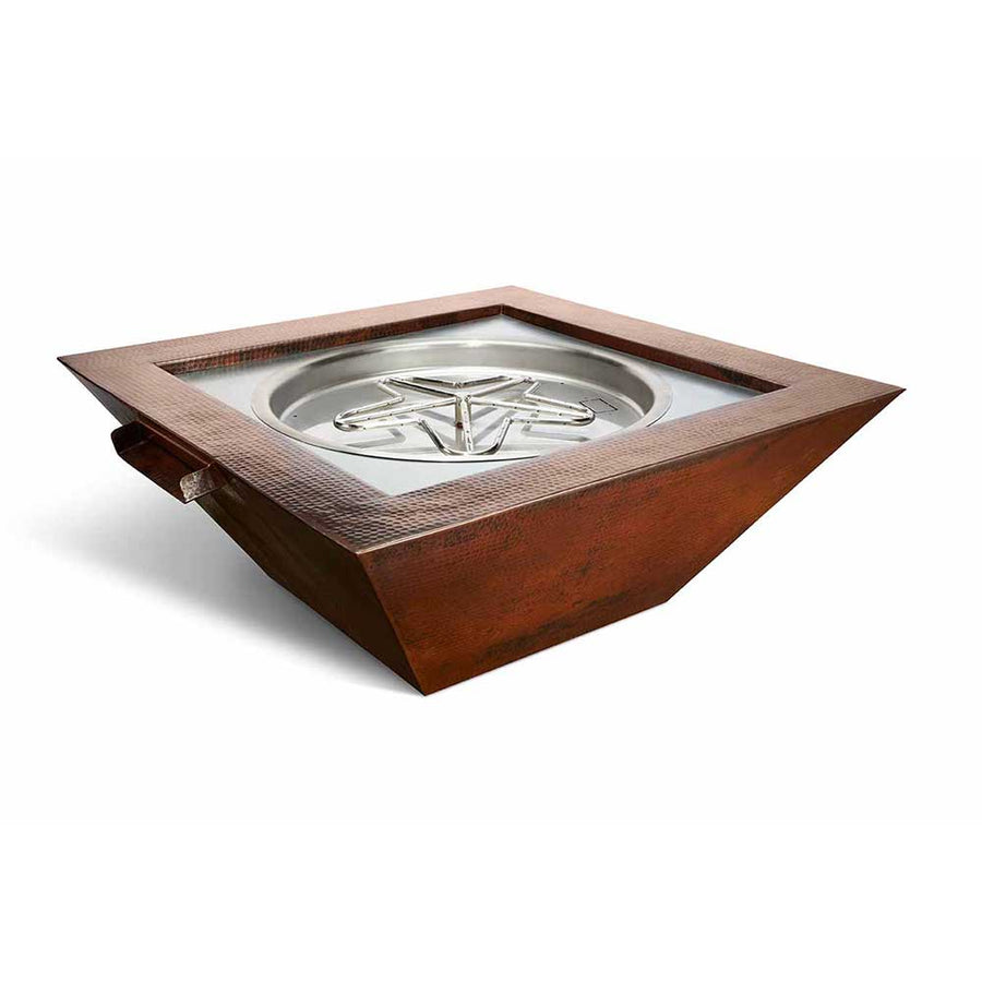 Sedona Hammered Copper Torpedo Fire and Water Bowl 40" by HPC Fire