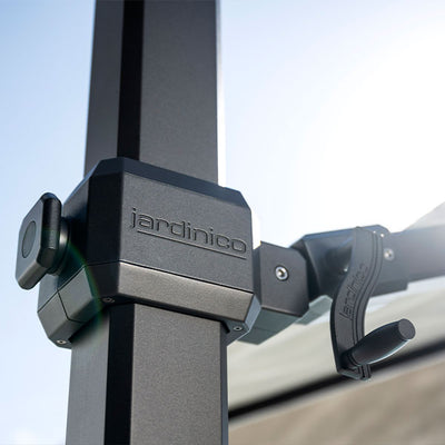Square 301 Series Sidepost Crank Lift Umbrella 10' by Jardinico