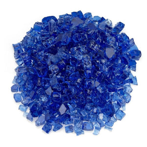 1/2" Cobalt Reflective Fire Glass by American Fire Products