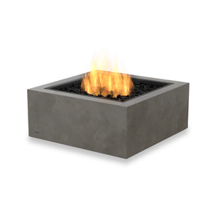 The EcoSmart Fire Base 30 in Natural presents a sleek propane fire pit with a minimalist square design, perfect for modern outdoor seating areas. Built with high-quality concrete, it provides a durable and weather-resistant fire feature, making it an ideal propane fire table for contemporary patios and decks.