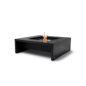 The EcoSmart Fire Mojito 40 Graphite is a modern propane fire pit with a stainless steel burner for durability and a clean, sophisticated look. Its graphite-colored concrete finish gives it an elegant, industrial aesthetic, making it a perfect fire pit for contemporary patios and luxury outdoor spaces. The open rectangular base adds a unique floating effect, enhancing the overall modern appeal.