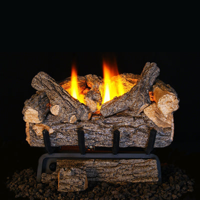 24" VALLEY OAK BOTTOM FRONT LOG - Clearance - Vent-Free Gas Logs Valley Oak by Real Fyre