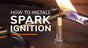 Spark ignition next to a fire ring youtube video