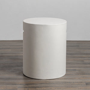 16" Round Beton Concrete (GFRC) Propane Tank Cover - White by Starfire Designs