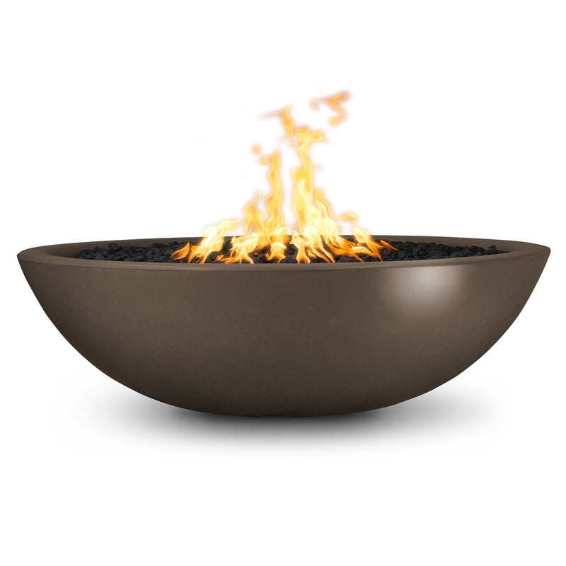 The Outdoor Plus 60" Sedona Concrete Gas Fire Pit (Natural Gas & Match Lit in Chestnut) - Clearance - SFDR33