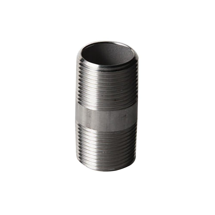 304 Stainless Steel 1/2" x 2" Threaded Pipe