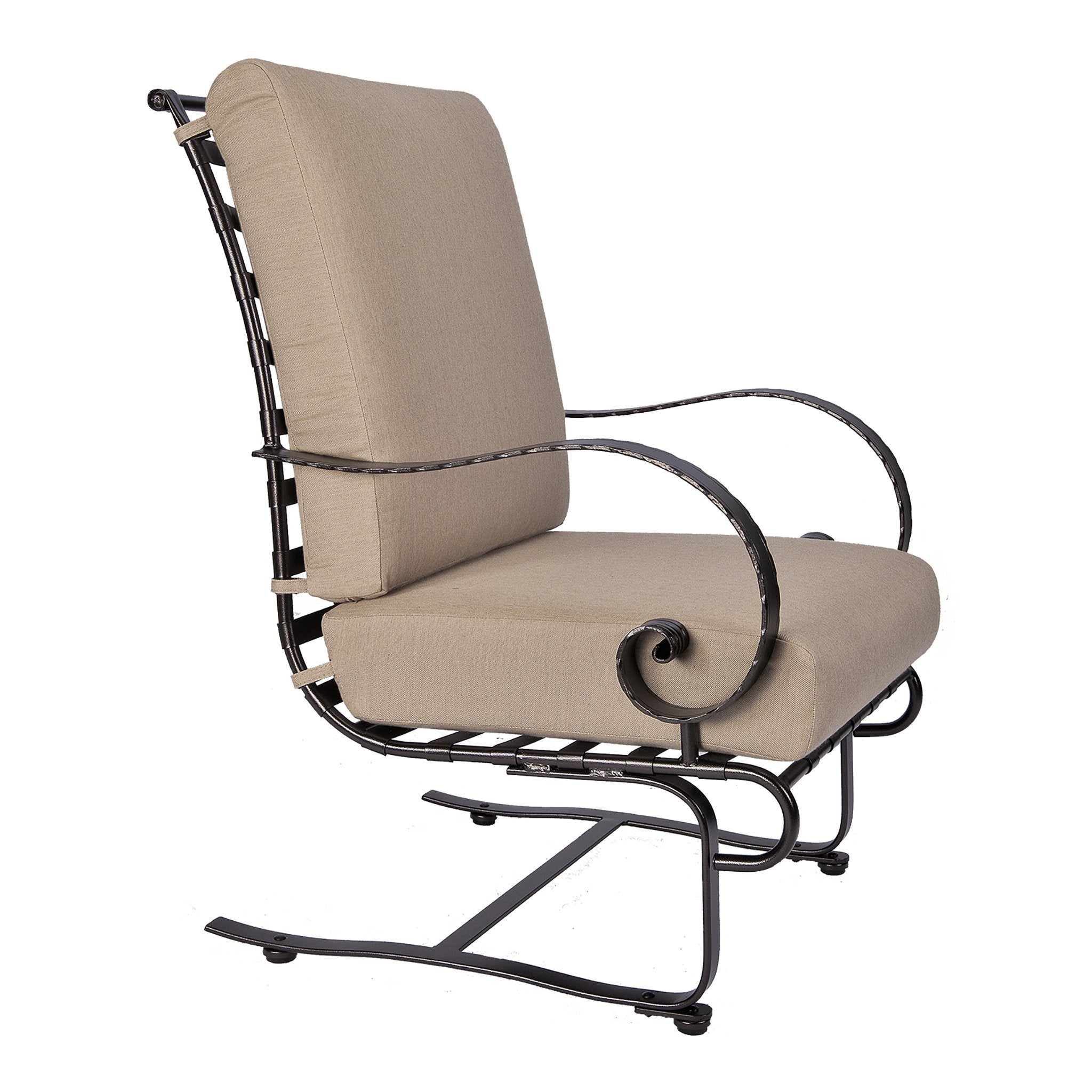 Classico High Back Spring Base Lounge Chair Copper Canyon