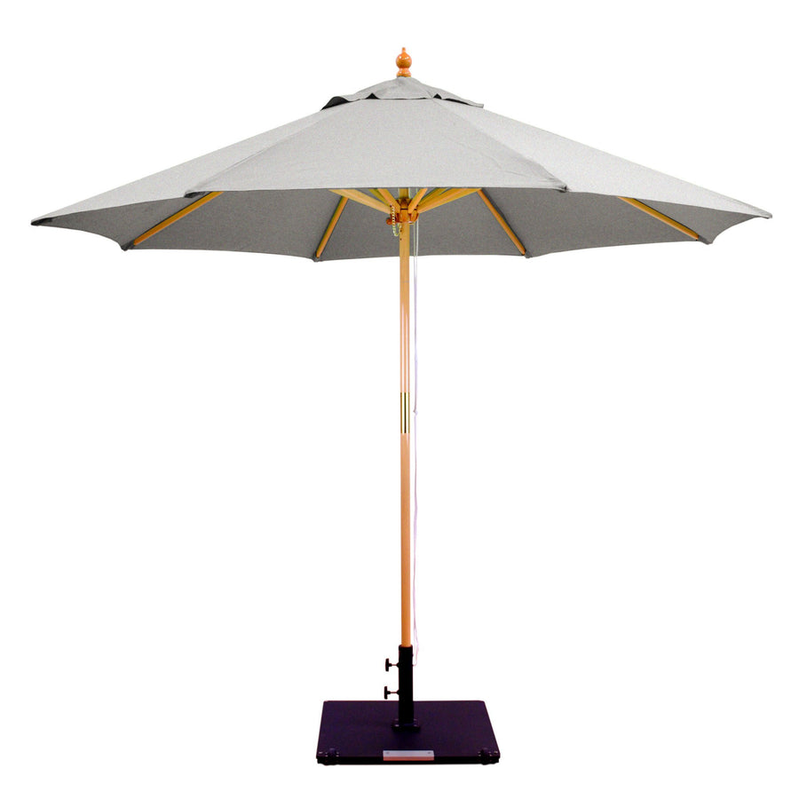 Galtech 132 9' 2-Pulley Lift Light Wood Umbrella