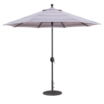 Galtech 936 9' Auto-Tilt Umbrella With LED Lights - Bronze