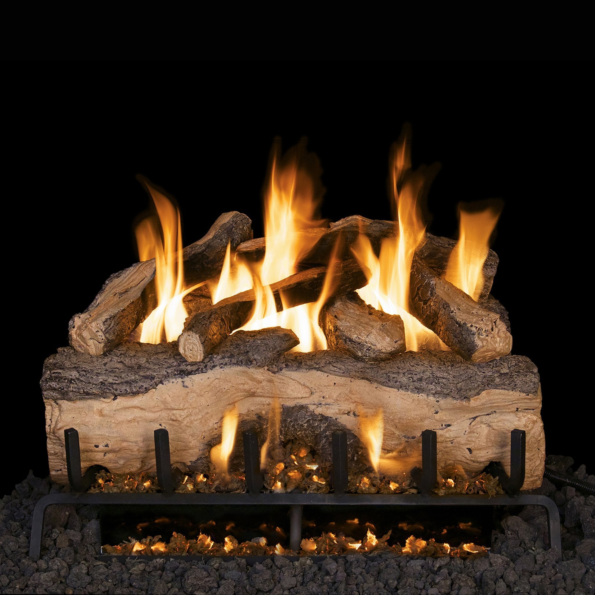 Real Fyre Vented Mountain Crest Split Oak Gas Logs – Starfire Direct