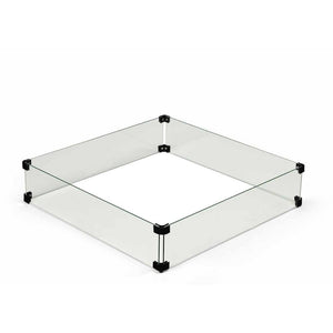 Starfire Designs 31" Square Fire Pit Glass Wind Guard - Starfire Direct