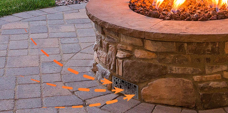 Starfire Designs Decorative Fire Pit Venting Panel