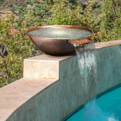 Starfire Designs 30" Taza Moreno Copper Water Bowl