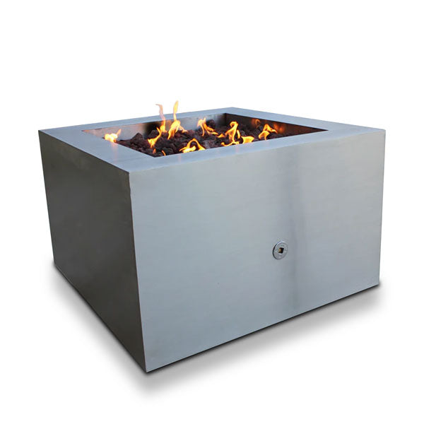 35" Square Stainless Steel Fire Pit