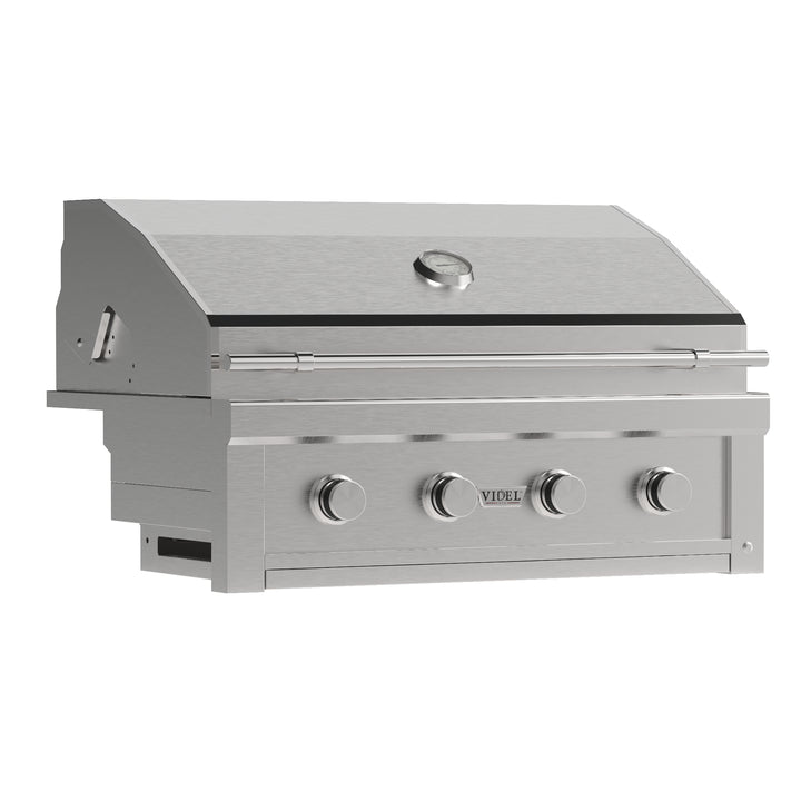 36" Stainless Steel Gran Fuego 4-Burner Built-In Liquid Propane Grill by Videl Grills