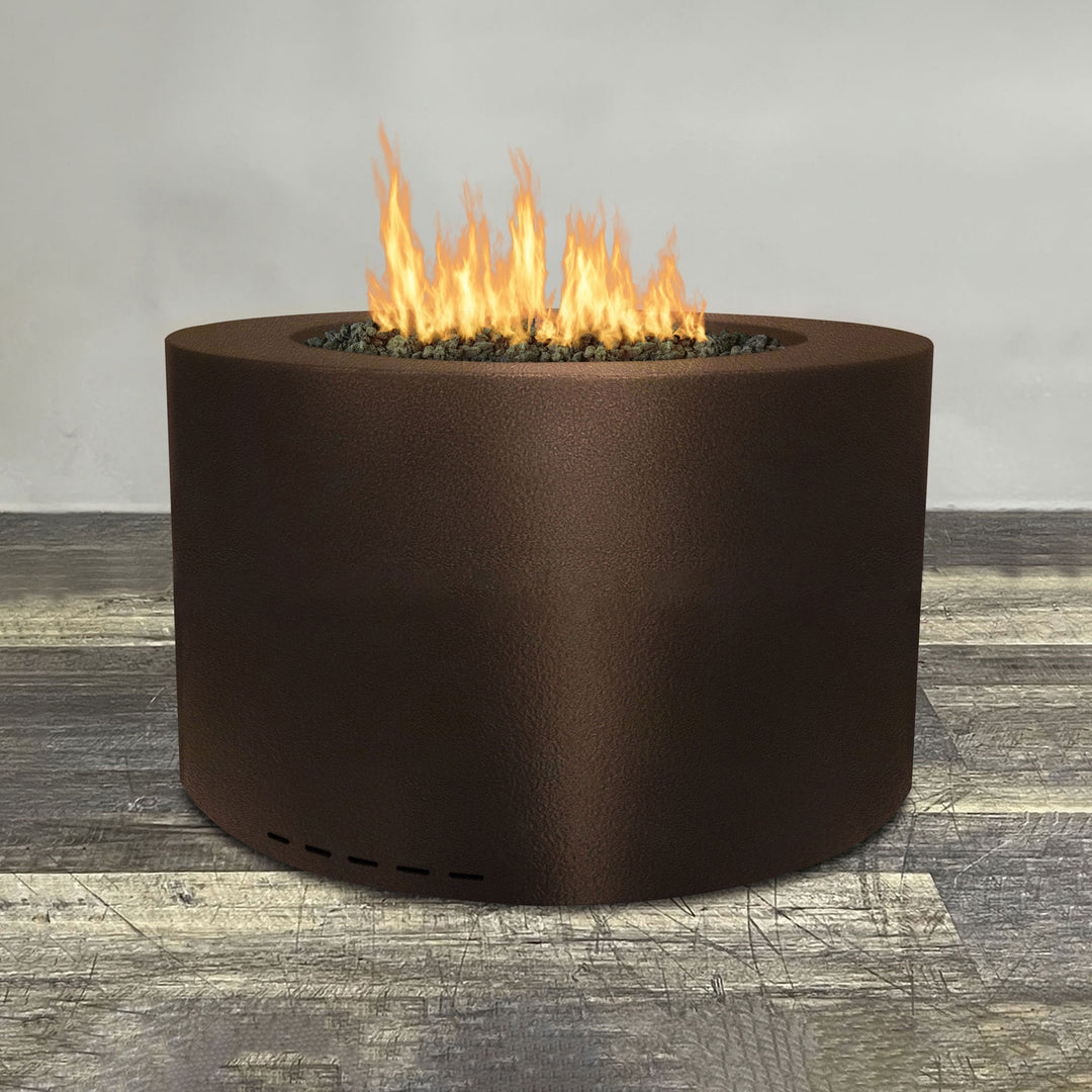 36" Round Gravity Powder Coated Steel Fire Pit by Starfire Designs