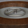 36" Round Gravity Corten Steel Fire Pit by Starfire Designs