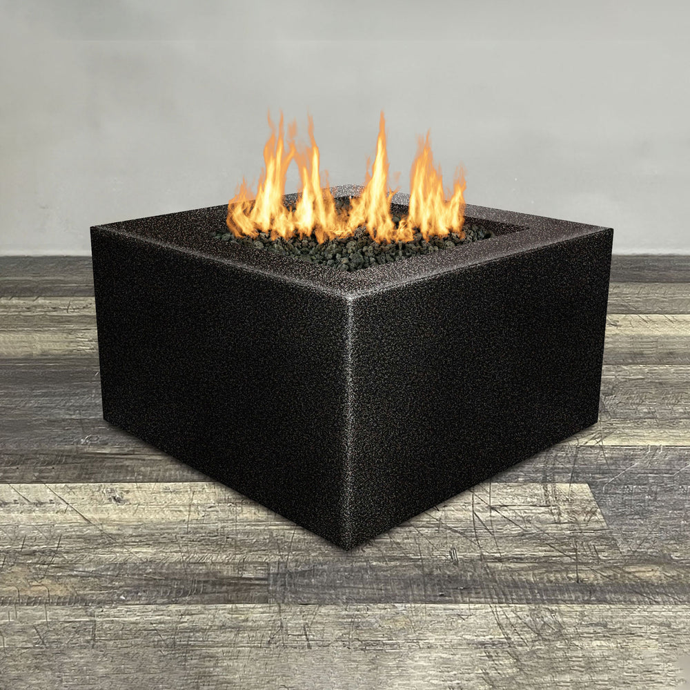 36" Square Gravity Powder Coated Steel Fire Pit by Starfire Designs
