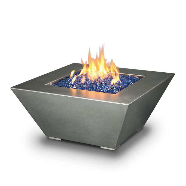 Starfire Designs Stainless Steel Edge Gas Fire Pit with Slide Out LPT Drawer