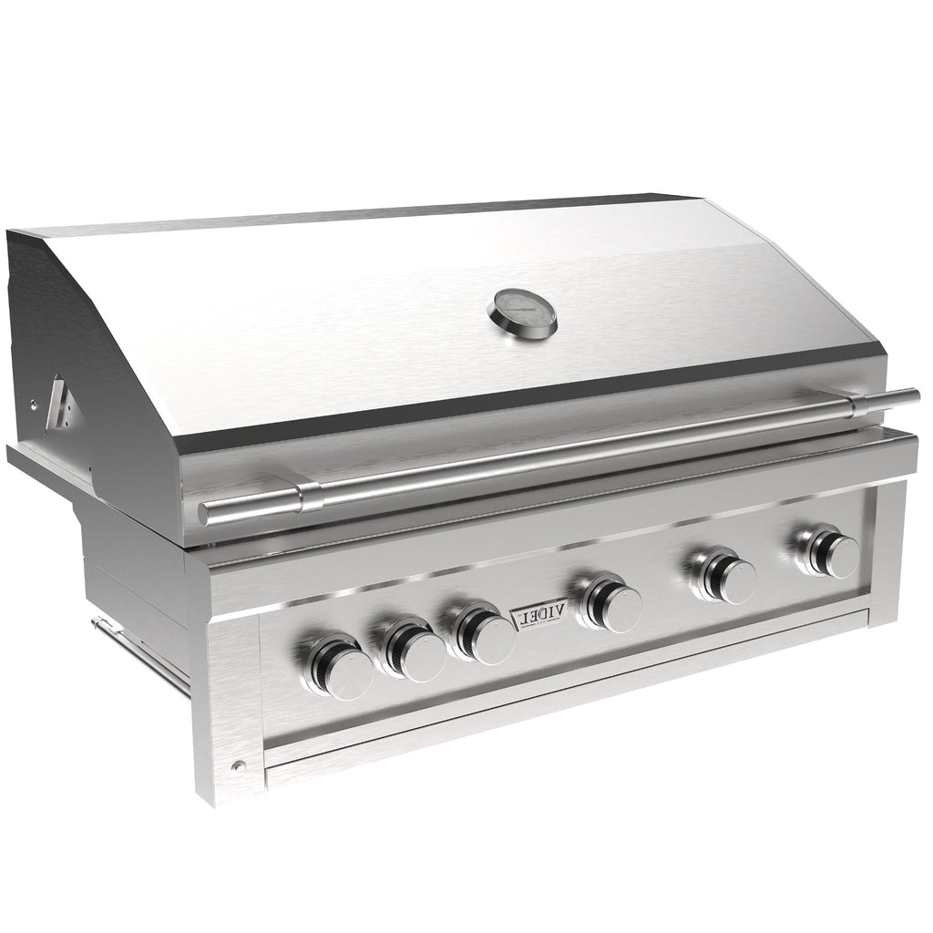 42" Stainless Steel Gran Fuego 5-Burner Built-In Gas Grill by Videl Grills