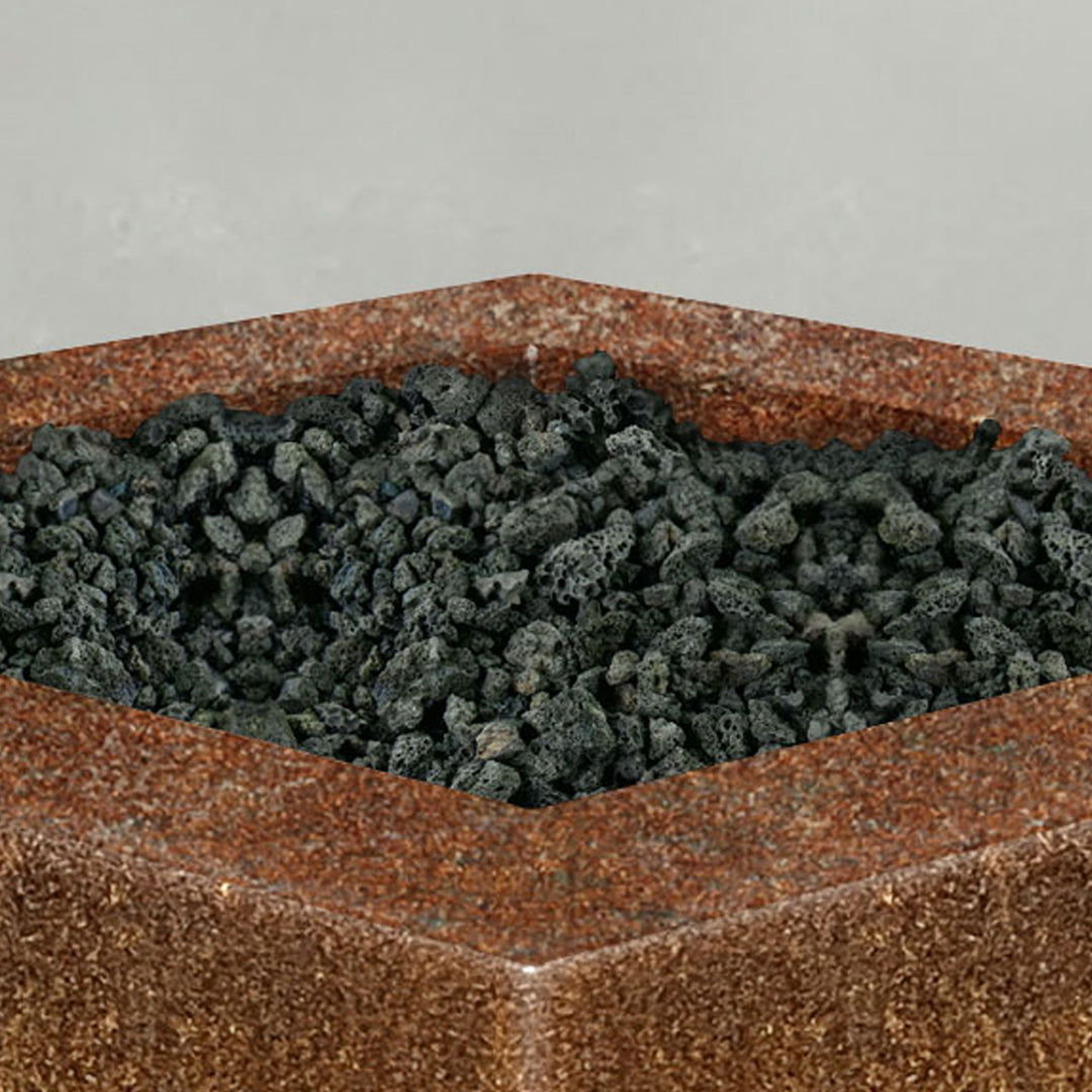 45" Square Gravity Corten Steel Fire Pit by Starfire Designs
