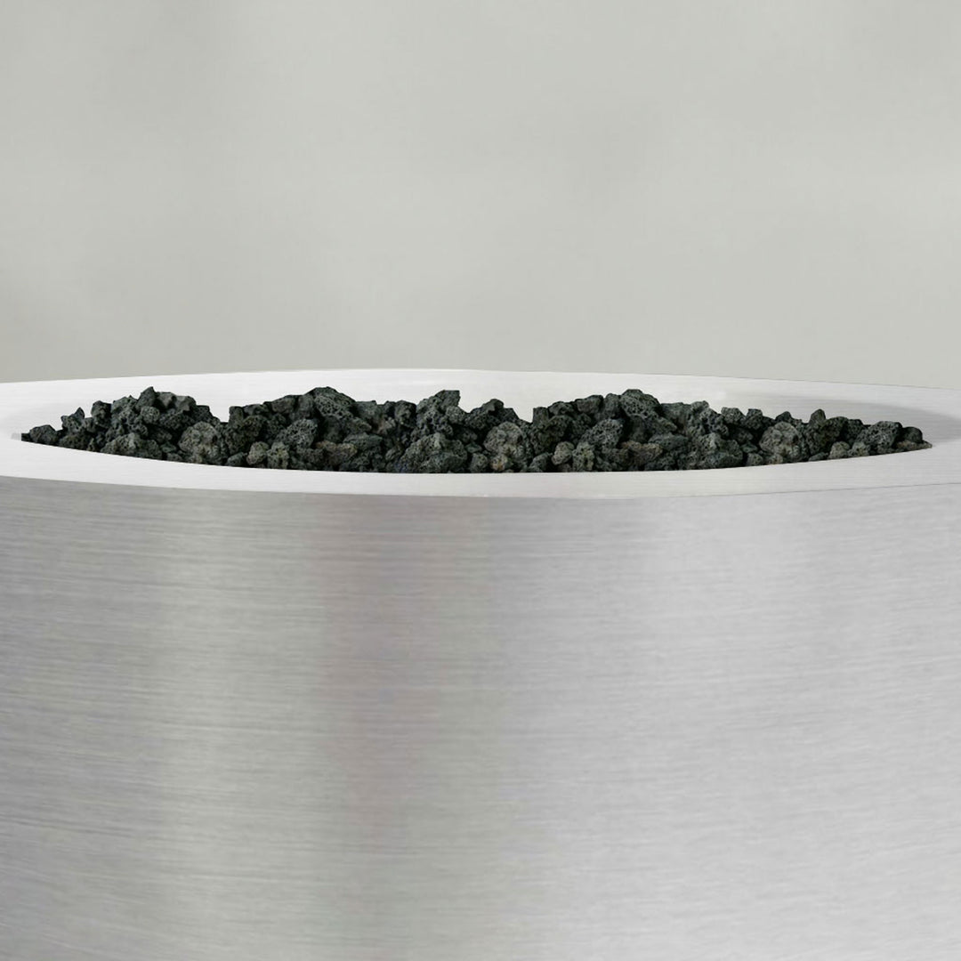 45" Round Gravity Stainless Steel Fire Pit by Starfire Designs