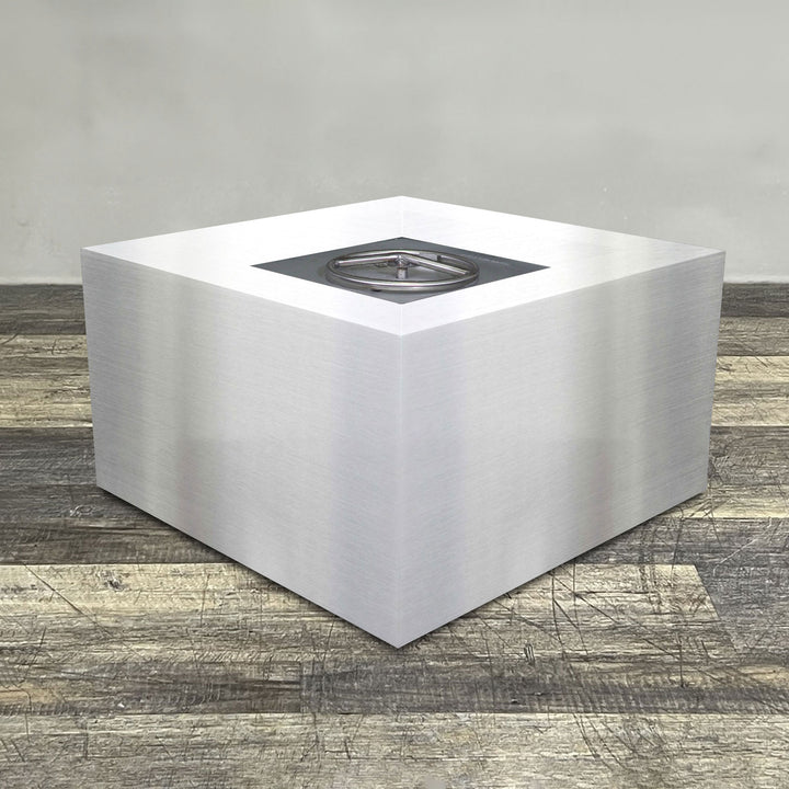 45" Square Gravity Stainless Steel Fire Pit by Starfire Designs
