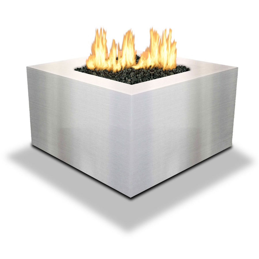 Starfire Designs Metal Gravity 45" Square Stainless Steel Gas Fire Pit