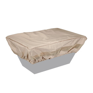 52" x 32" Fabric Rectangle Fire Pit Cover - Tan