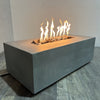 Discontinued Starfire Designs Gravity 48" x 24" Linear Concrete Gas Fire Pit - Clearance