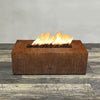48" x 24" Rectangle Gravity Corten Steel Fire Pit by Starfire Designs