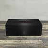48" x 24" Rectangle Gravity Powder Coated Steel Fire Pit - Natural Gas - 110V Electronic Ignition System - Black Hammertone by Starfire Designs