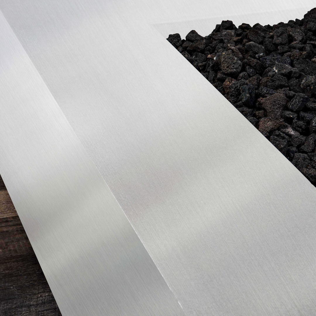 48" x 24" Rectangle Gravity Stainless Steel Fire Pit by Starfire Designs
