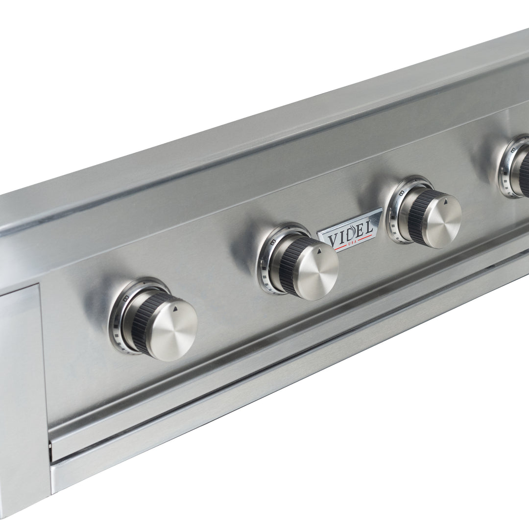 36" Stainless Steel Gran Fuego 4-Burner Built-In Liquid Propane Grill by Videl Grills