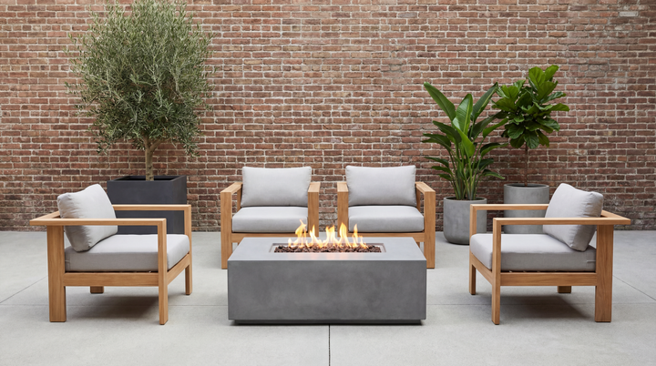 Ando 5-Piece Conversation Set with Fire Pit