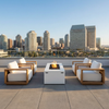 Beja 5-Piece Deep Seating Conversation Set with Fire Pit