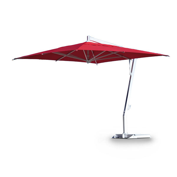 FIM Umbrellas P19 10x13' Rectangular Cantilever Umbrella with Silver Frame