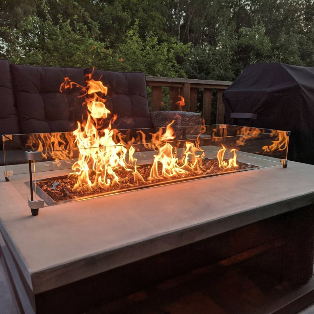 Rectangle Drop-In Pan with Match Light Kit by American Fire Products